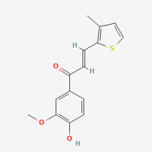 1-(4-hydroxy-3-methoxyphenyl)-3-(3-methyl-2-thienyl)-2-propen-1-one
