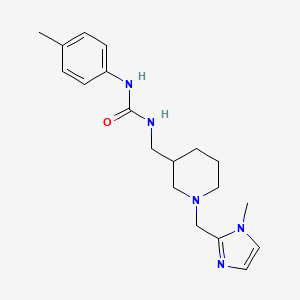 N-({1-[(1-methyl-1H-imidazol-2-yl)methyl]piperidin-3-yl}methyl)-N'-(4-methylphenyl)urea