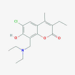 6-chloro-8-[(diethylamino)methyl]-3-ethyl-7-hydroxy-4-methyl-2H-chromen-2-one