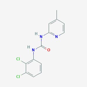 molecular formula C13H11Cl2N3O B5376472 N-(2,3-dichlorophenyl)-N'-(4-methyl-2-pyridinyl)urea 