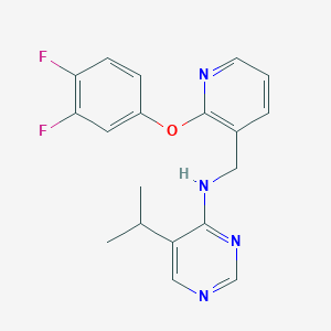 molecular formula C19H18F2N4O B5376495 N-{[2-(3,4-difluorophenoxy)pyridin-3-yl]methyl}-5-isopropylpyrimidin-4-amine 