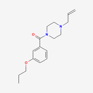 molecular formula C17H24N2O2 B5376560 1-allyl-4-(3-propoxybenzoyl)piperazine 