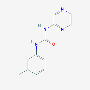 molecular formula C12H12N4O B5376565 N-(3-methylphenyl)-N'-2-pyrazinylurea 