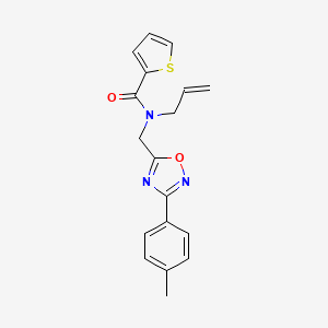 molecular formula C18H17N3O2S B5376621 N-allyl-N-{[3-(4-methylphenyl)-1,2,4-oxadiazol-5-yl]methyl}-2-thiophenecarboxamide 