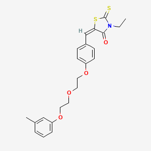 3-ethyl-5-(4-{2-[2-(3-methylphenoxy)ethoxy]ethoxy}benzylidene)-2-thioxo-1,3-thiazolidin-4-one