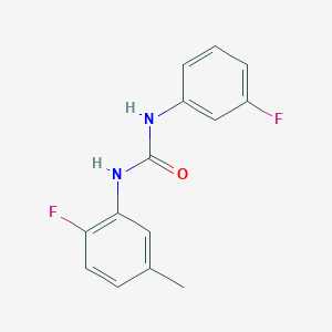 molecular formula C14H12F2N2O B5376686 N-(2-fluoro-5-methylphenyl)-N'-(3-fluorophenyl)urea 