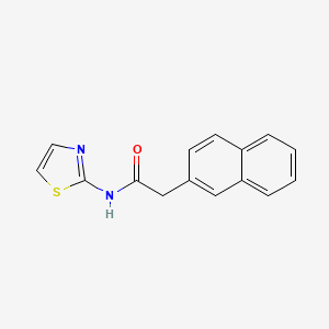 molecular formula C15H12N2OS B5376797 2-(2-naphthyl)-N-1,3-thiazol-2-ylacetamide 