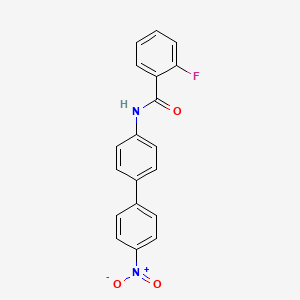 molecular formula C19H13FN2O3 B5376811 2-fluoro-N-(4'-nitro-4-biphenylyl)benzamide 