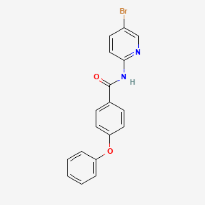 molecular formula C18H13BrN2O2 B5376861 N-(5-bromo-2-pyridinyl)-4-phenoxybenzamide 