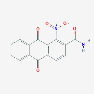 1-nitro-9,10-dioxo-9,10-dihydroanthracene-2-carboxamide