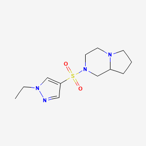 2-[(1-ethyl-1H-pyrazol-4-yl)sulfonyl]octahydropyrrolo[1,2-a]pyrazine