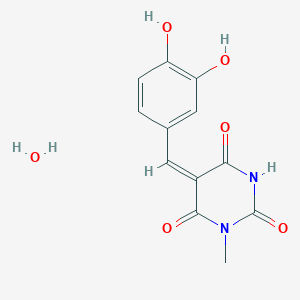 molecular formula C12H12N2O6 B5376921 5-(3,4-dihydroxybenzylidene)-1-methyl-2,4,6(1H,3H,5H)-pyrimidinetrione hydrate 