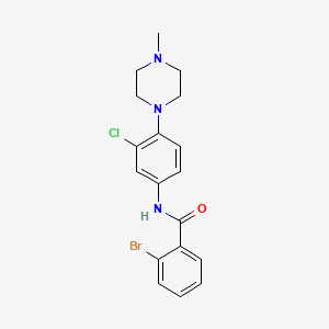 2-bromo-N-[3-chloro-4-(4-methyl-1-piperazinyl)phenyl]benzamide