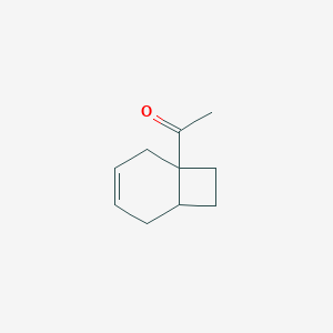 molecular formula C10H14O B053770 Ethanone, 1-bicyclo[4.2.0]oct-3-en-1-yl-(9CI) CAS No. 122598-67-8