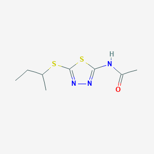 N-[5-(sec-butylthio)-1,3,4-thiadiazol-2-yl]acetamide