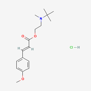 molecular formula C17H26ClNO3 B5377046 2-[tert-butyl(methyl)amino]ethyl 3-(4-methoxyphenyl)acrylate hydrochloride 