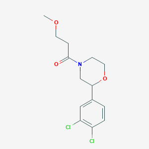 2-(3,4-dichlorophenyl)-4-(3-methoxypropanoyl)morpholine