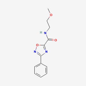 molecular formula C12H13N3O3 B5377154 N-(2-methoxyethyl)-3-phenyl-1,2,4-oxadiazole-5-carboxamide 