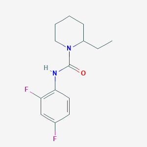 N-(2,4-difluorophenyl)-2-ethyl-1-piperidinecarboxamide