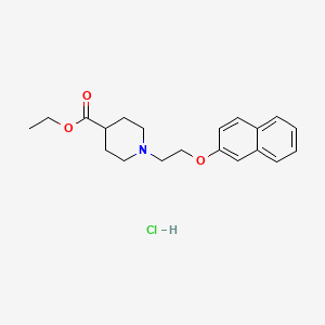 molecular formula C20H26ClNO3 B5377186 Ethyl 1-(2-naphthalen-2-yloxyethyl)piperidine-4-carboxylate;hydrochloride 