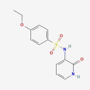 molecular formula C13H14N2O4S B5377214 4-ethoxy-N-(2-oxo-1,2-dihydropyridin-3-yl)benzenesulfonamide 