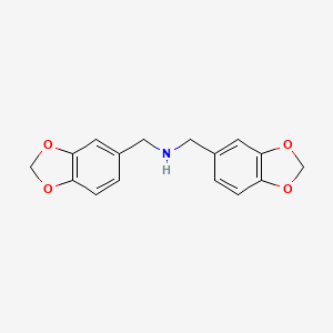 molecular formula C16H15NO4 B5377245 1-(1,3-benzodioxol-5-yl)-N-(1,3-benzodioxol-5-ylmethyl)methanamine CAS No. 6701-35-5