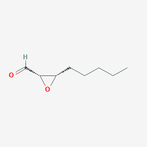molecular formula C8H14O2 B053773 (2S,3S)-3-Pentyloxirane-2-carbaldehyde CAS No. 113973-12-9