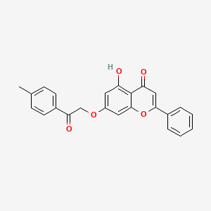 molecular formula C24H18O5 B5377330 5-hydroxy-7-[2-(4-methylphenyl)-2-oxoethoxy]-2-phenyl-4H-chromen-4-one 