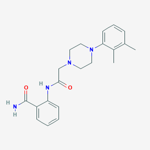 molecular formula C21H26N4O2 B5377393 2-({[4-(2,3-dimethylphenyl)-1-piperazinyl]acetyl}amino)benzamide 