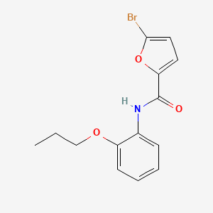 molecular formula C14H14BrNO3 B5377448 5-bromo-N-(2-propoxyphenyl)-2-furamide 