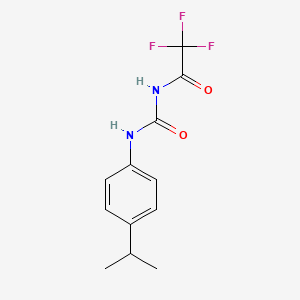 2,2,2-trifluoro-N-{[(4-isopropylphenyl)amino]carbonyl}acetamide