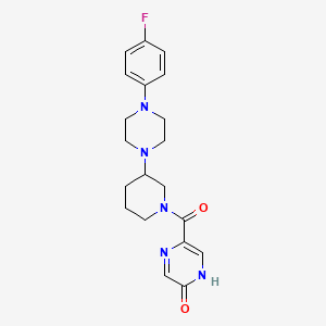 5-({3-[4-(4-fluorophenyl)-1-piperazinyl]-1-piperidinyl}carbonyl)-2-pyrazinol