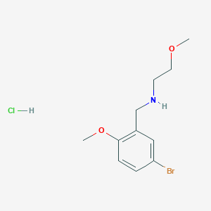 molecular formula C11H17BrClNO2 B5377580 N-(5-bromo-2-methoxybenzyl)-2-methoxyethanamine hydrochloride 