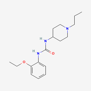 molecular formula C17H27N3O2 B5377625 N-(2-ethoxyphenyl)-N'-(1-propyl-4-piperidinyl)urea 