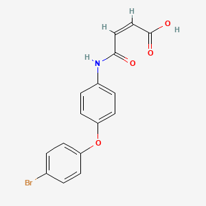 molecular formula C16H12BrNO4 B5377664 4-{[4-(4-bromophenoxy)phenyl]amino}-4-oxo-2-butenoic acid 