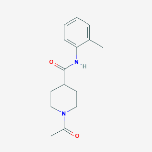 molecular formula C15H20N2O2 B5377699 1-acetyl-N-(2-methylphenyl)-4-piperidinecarboxamide 