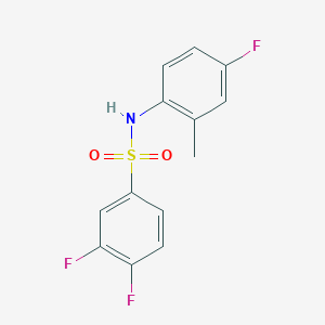 3,4-difluoro-N-(4-fluoro-2-methylphenyl)benzenesulfonamide