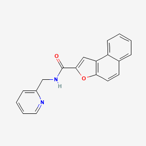 molecular formula C19H14N2O2 B5377745 N-(2-pyridinylmethyl)naphtho[2,1-b]furan-2-carboxamide 