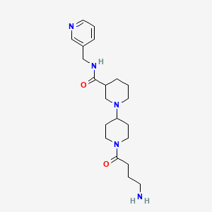 1'-(4-aminobutanoyl)-N-(3-pyridinylmethyl)-1,4'-bipiperidine-3-carboxamide dihydrochloride