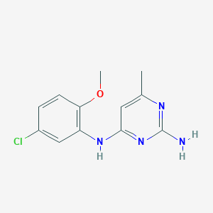 N~4~-(5-chloro-2-methoxyphenyl)-6-methyl-2,4-pyrimidinediamine