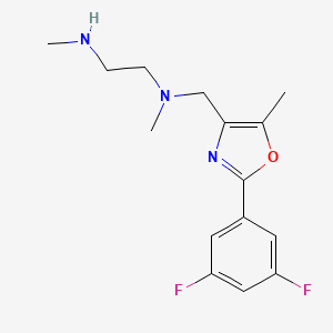 N-{[2-(3,5-difluorophenyl)-5-methyl-1,3-oxazol-4-yl]methyl}-N,N'-dimethyl-1,2-ethanediamine dihydrochloride