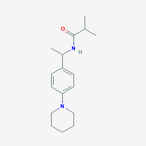 2-methyl-N-{1-[4-(1-piperidinyl)phenyl]ethyl}propanamide