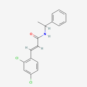 molecular formula C17H15Cl2NO B5377855 3-(2,4-dichlorophenyl)-N-(1-phenylethyl)acrylamide 