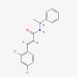 3-(2,4-dichlorophenyl)-N-(1-phenylethyl)acrylamide