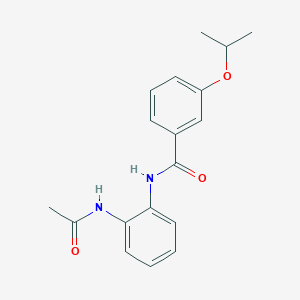 molecular formula C18H20N2O3 B5377892 N-[2-(acetylamino)phenyl]-3-isopropoxybenzamide 