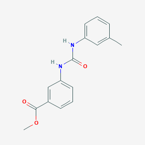 molecular formula C16H16N2O3 B5377915 methyl 3-({[(3-methylphenyl)amino]carbonyl}amino)benzoate 