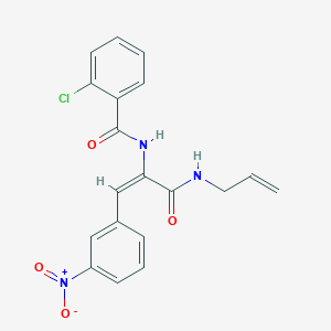 N-[1-[(allylamino)carbonyl]-2-(3-nitrophenyl)vinyl]-2-chlorobenzamide