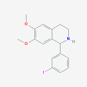 molecular formula C17H18INO2 B5377946 1-(3-iodophenyl)-6,7-dimethoxy-1,2,3,4-tetrahydroisoquinoline 