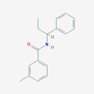 molecular formula C17H19NO B5377964 3-methyl-N-(1-phenylpropyl)benzamide 