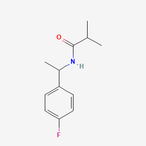 molecular formula C12H16FNO B5377986 N-[1-(4-fluorophenyl)ethyl]-2-methylpropanamide 